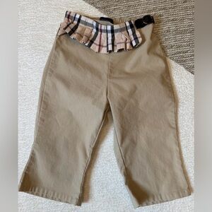 Burberry Toddler Girls Khaki Pants